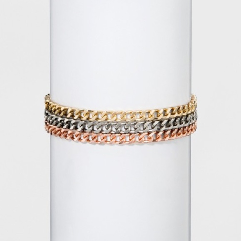 Target Multicolored 3 Chain Choker